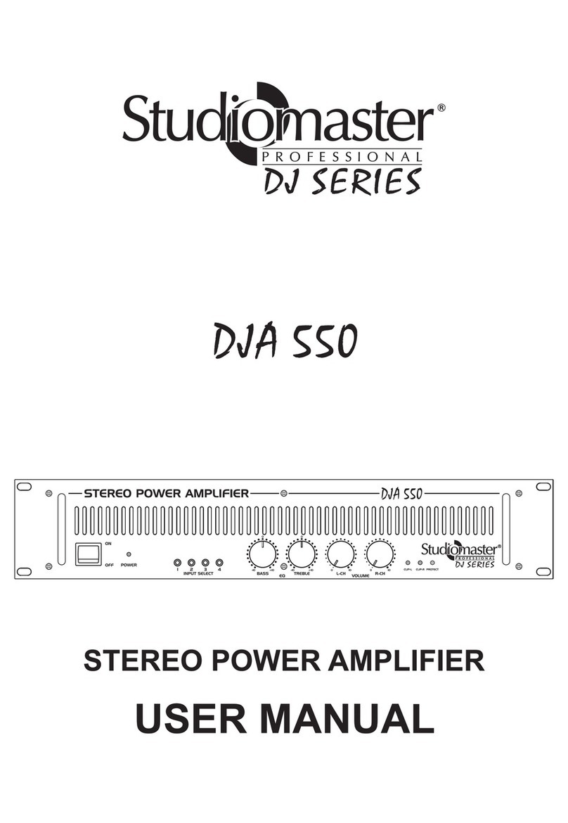 Studiomaster DJA 550 User manual