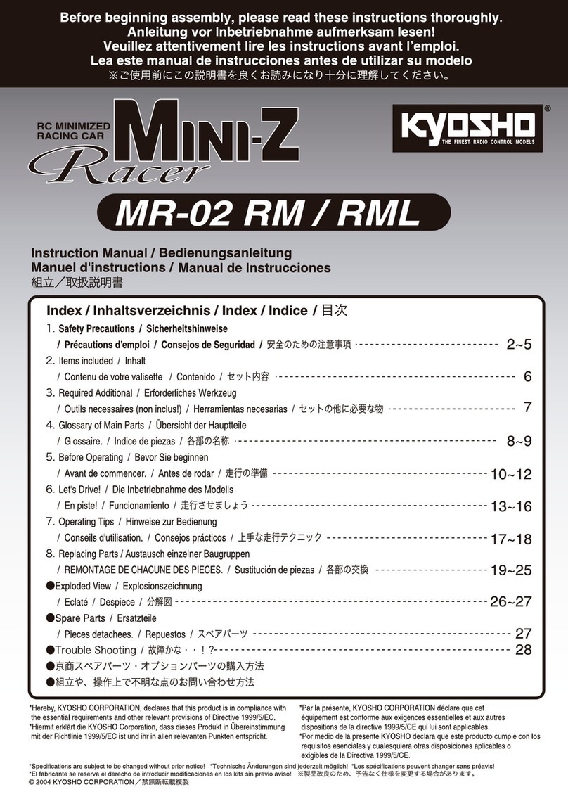 Kyosho Mini-Z Racer MR-02 RML Type instruction manual