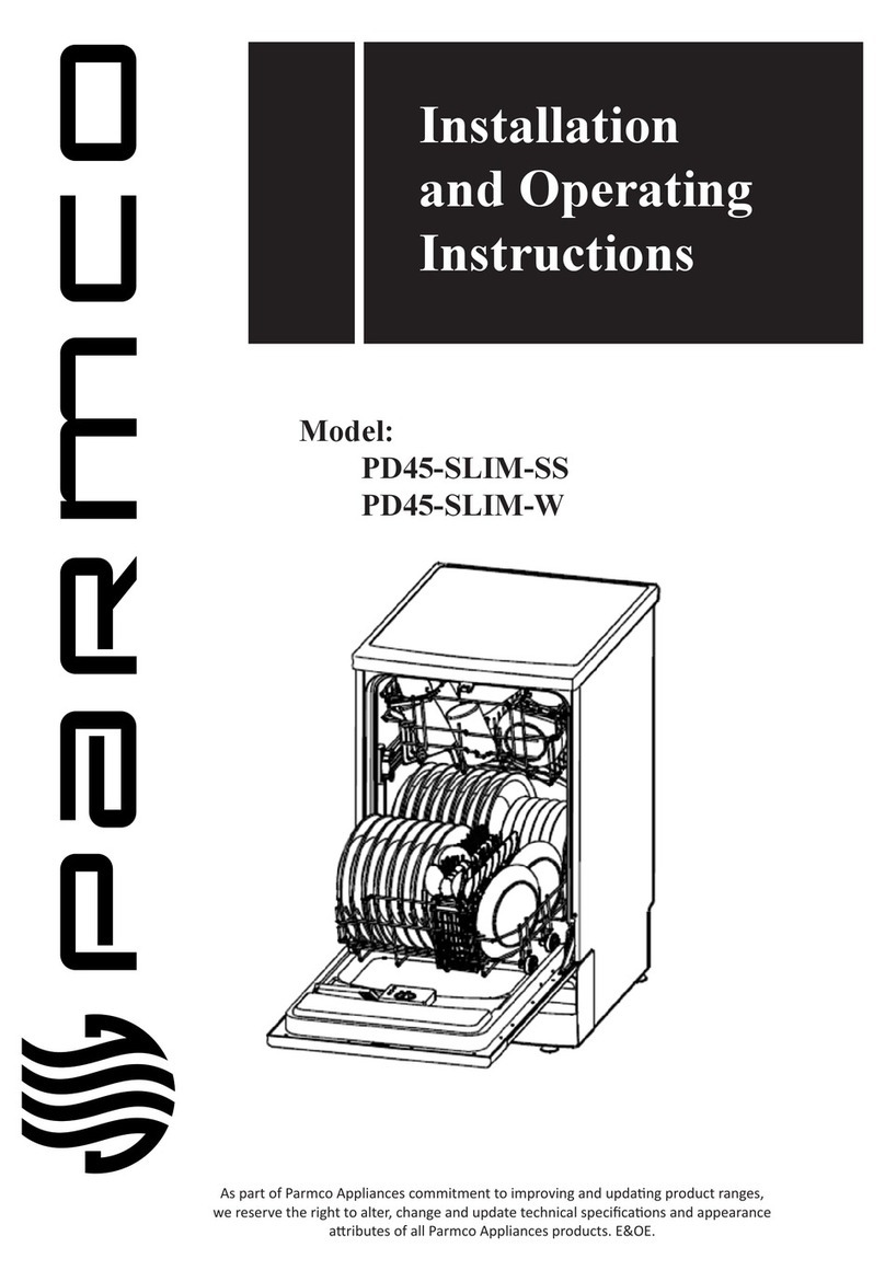 Parmco PD45-SLIM-SS Installation and operating instructions