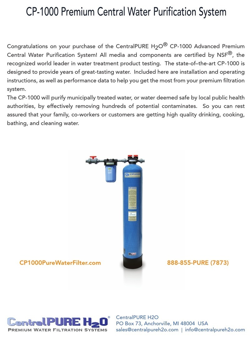 CentralPURE H2O CP-1000 installation instructions CentralPURE H2O CP-1000 installation instructions