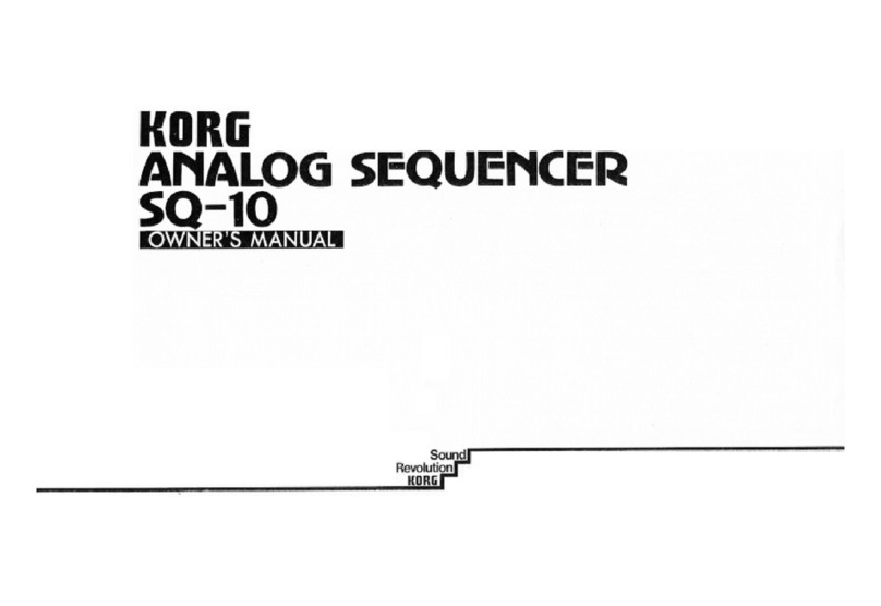 Korg SQ-10 owner's manual