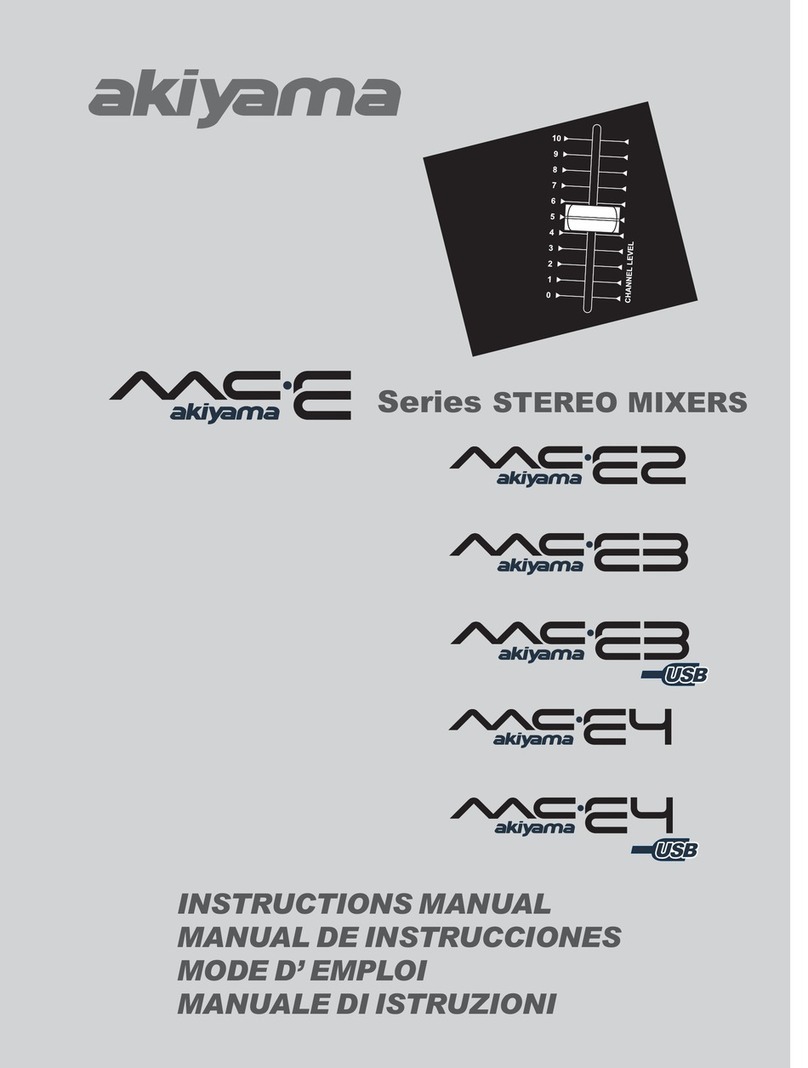 Akiyama MC-E2 instruction manual Akiyama MC-E2 instruction manual