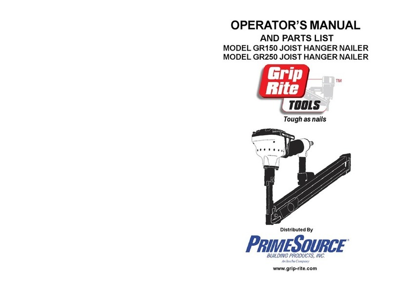 Prime Source GR150 Operator's manual and parts list Prime Source GR150 Operator's manual and parts list