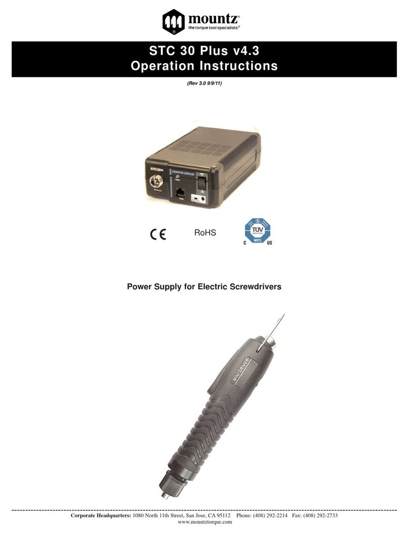 Mountz STC 30 Plus v4.3 Operation instructions