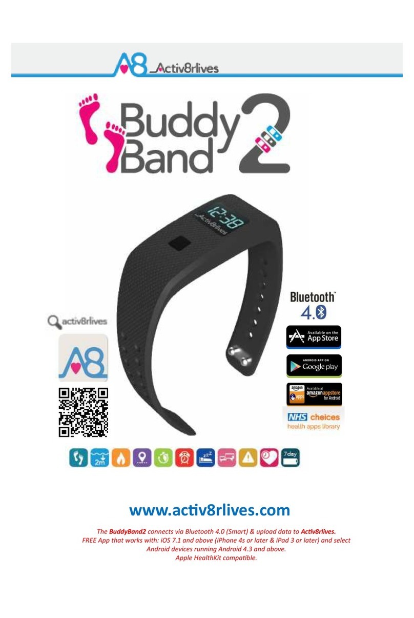 Activ8rlives BuddyBand2 User manual