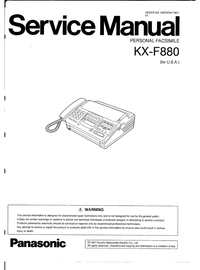 Panasonic KX-F880 Service manual