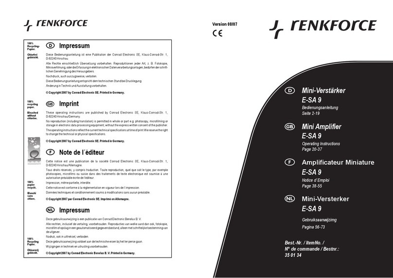 Renkforce E-SA 9 operating instructions