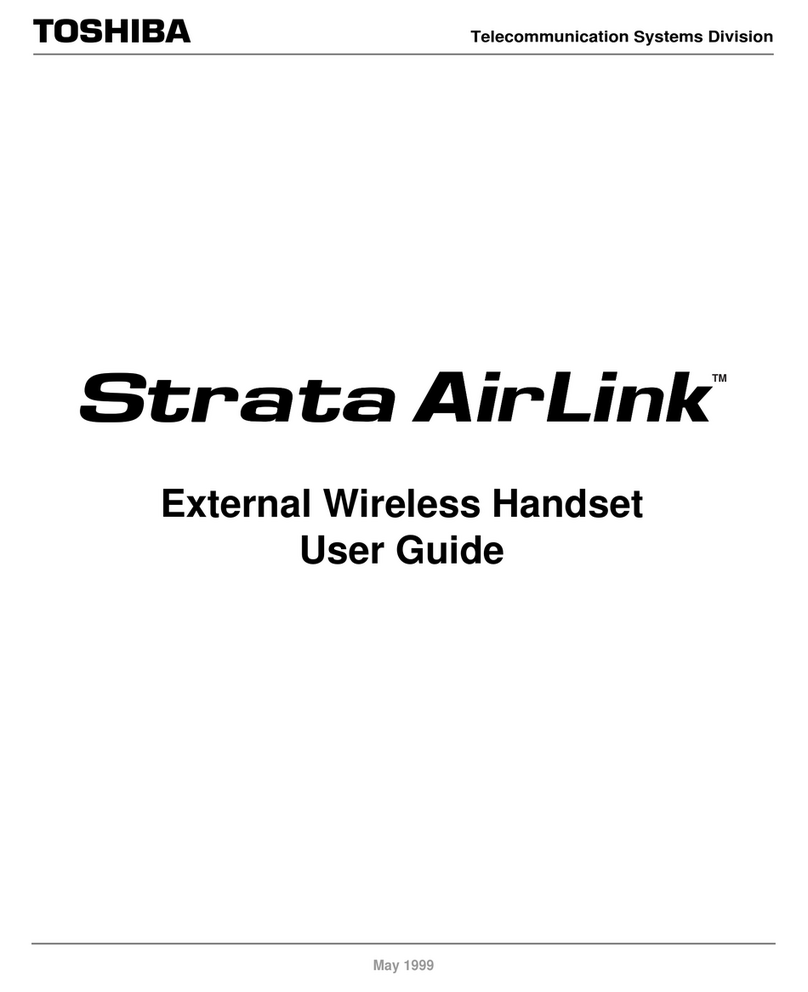 Toshiba Strata AirLink User manual