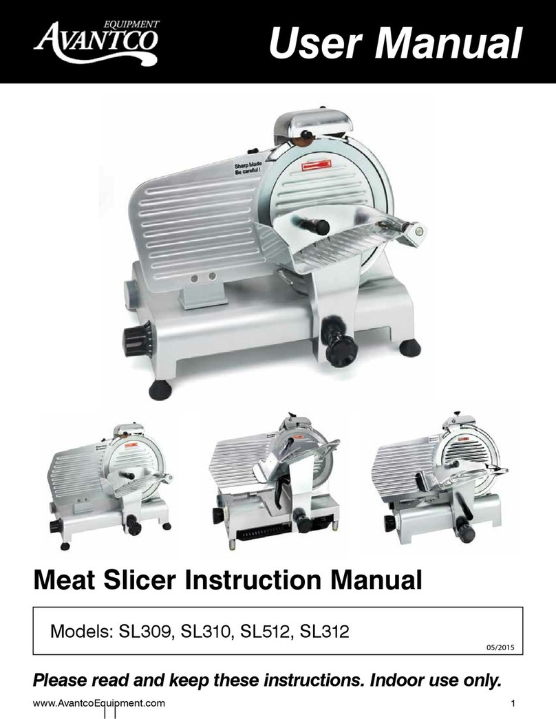 Avantco SL309 user manual