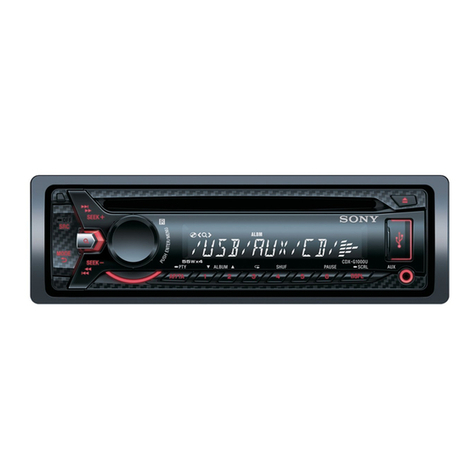 Sony CDX-G1020UC User manual