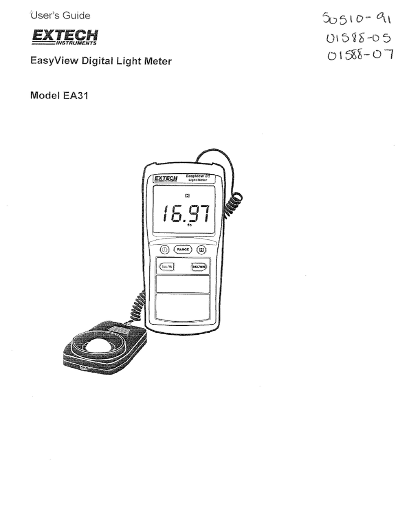 Extech Instruments EA31 User manual Extech Instruments EA31 User manual