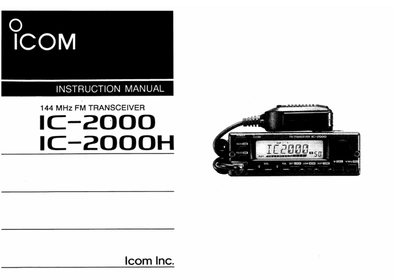 Icom IC-2000 User manual