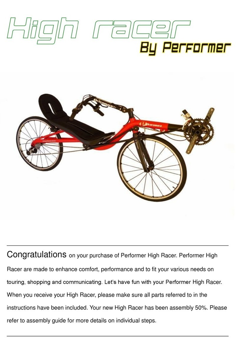 Performer High Racer Assembly guide