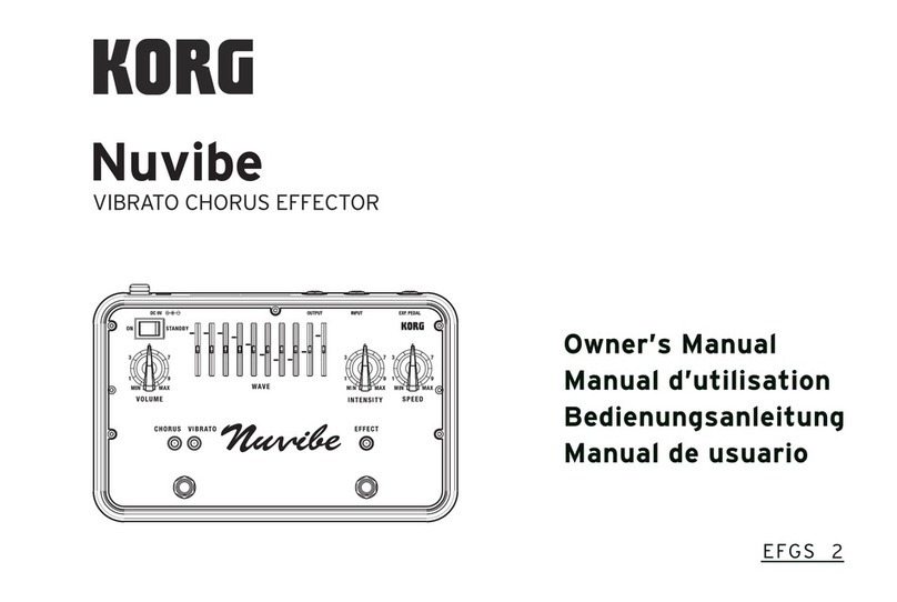 Korg Nuvibe User manual Korg Nuvibe User manual