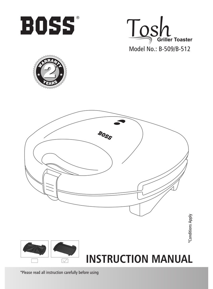 BOSSCO Tosh B-509 instruction manual