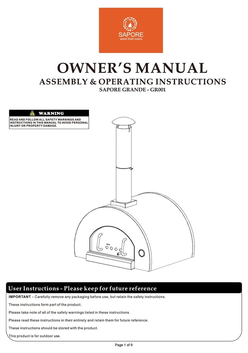 Sapore GR001 owner's manual
