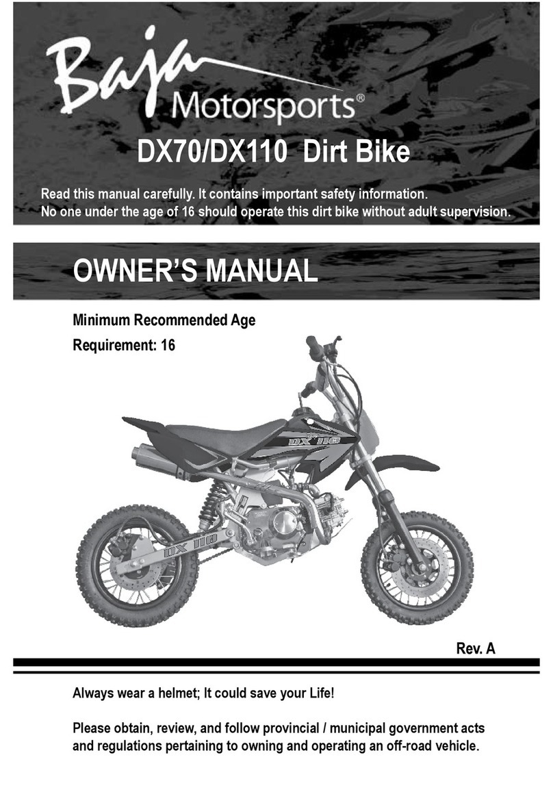Baja DX70 owner's manual