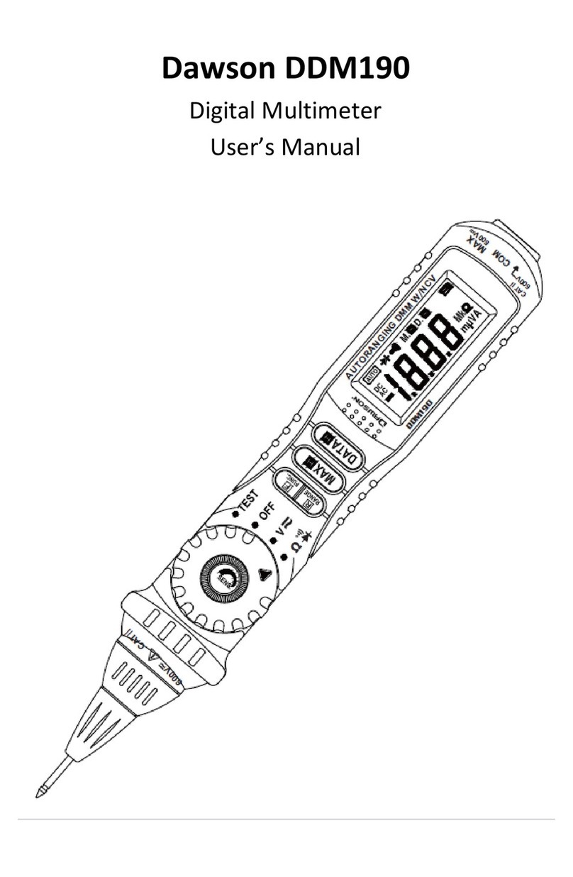 Dawson Tools DDM190 user manual