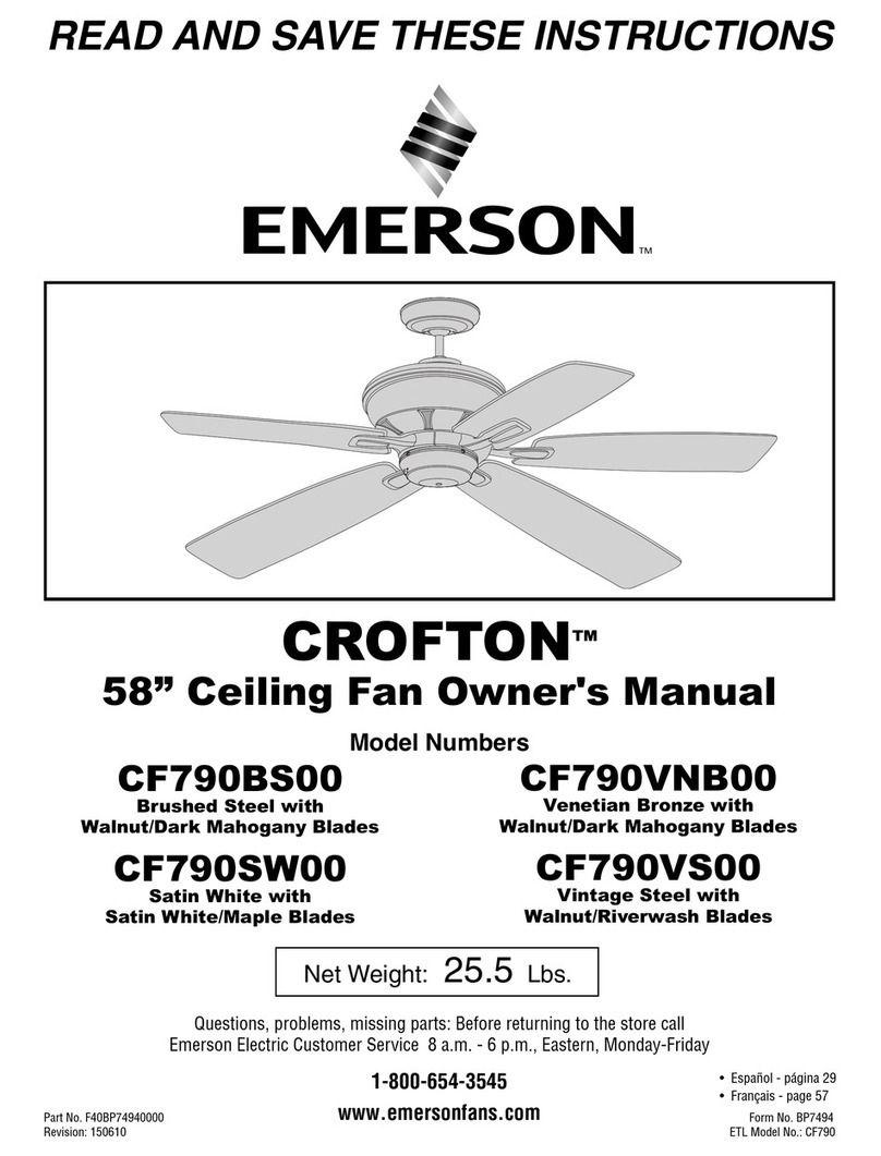 Emerson CROFTON CF790BS00 User manual