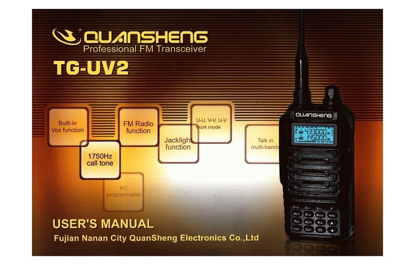 QUAN SHENG TG-UV2 user manual