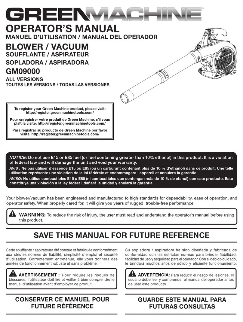 GreenMachine GM09000 Operator's manual