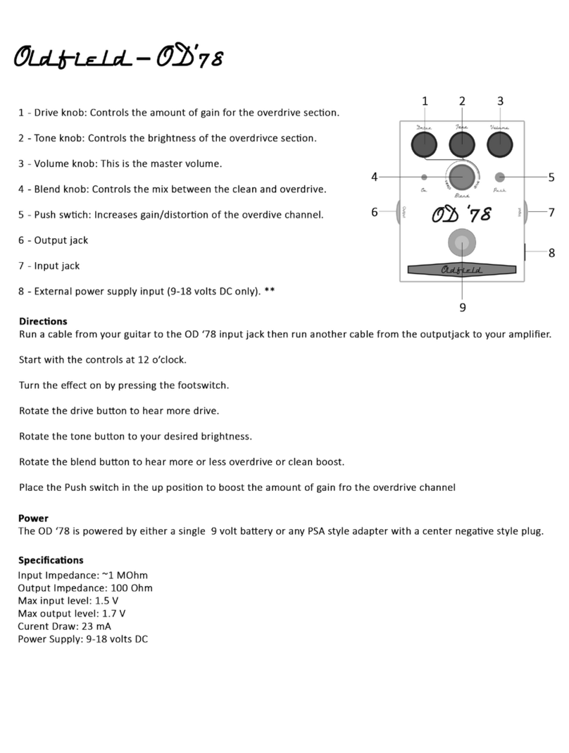 Oldfield OD’78 user guide