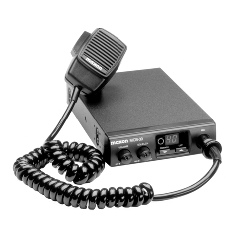 Maxon MCB-30 User manual Maxon MCB-30 User manual