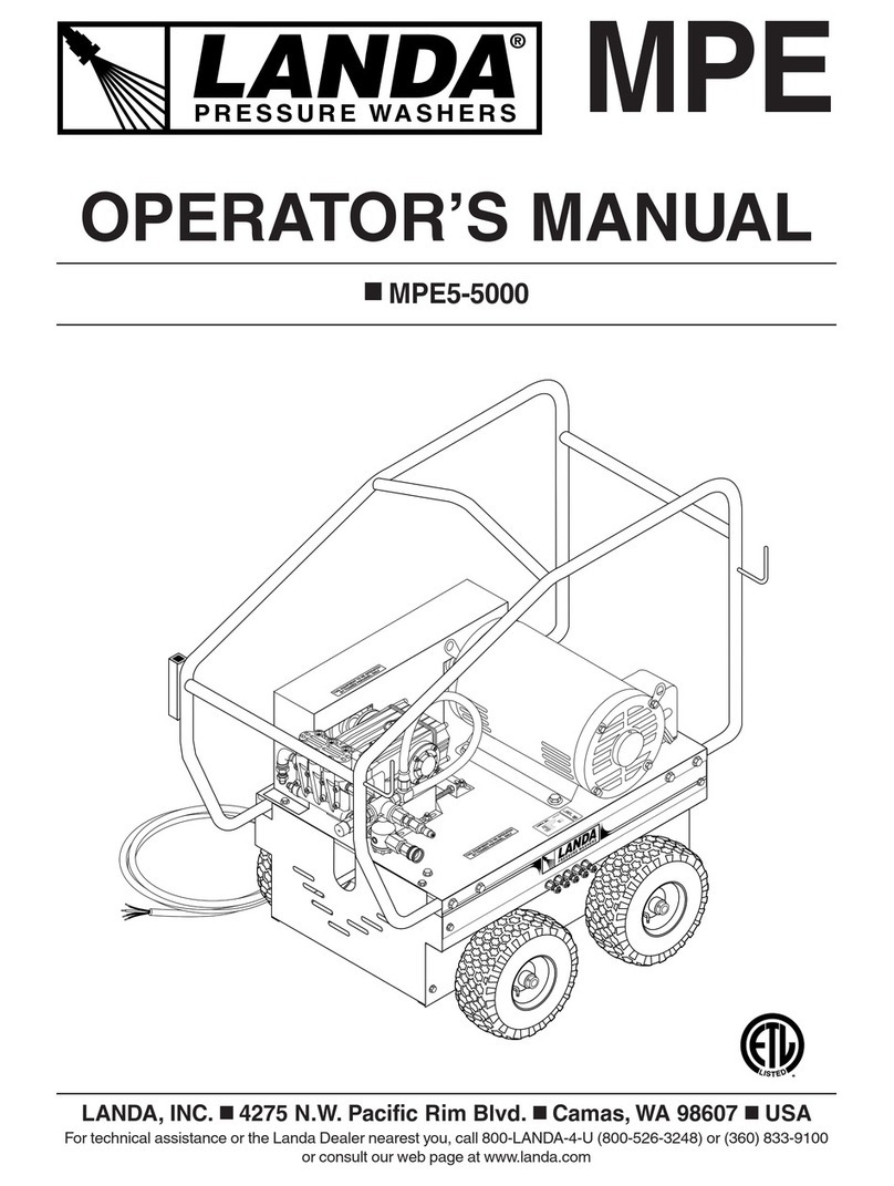 Landa MPE5-5000 Operator's manual
