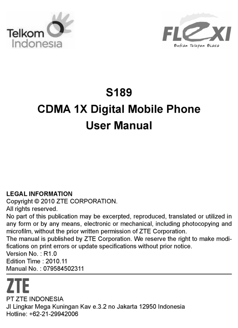 Zte flexi S189 User manual