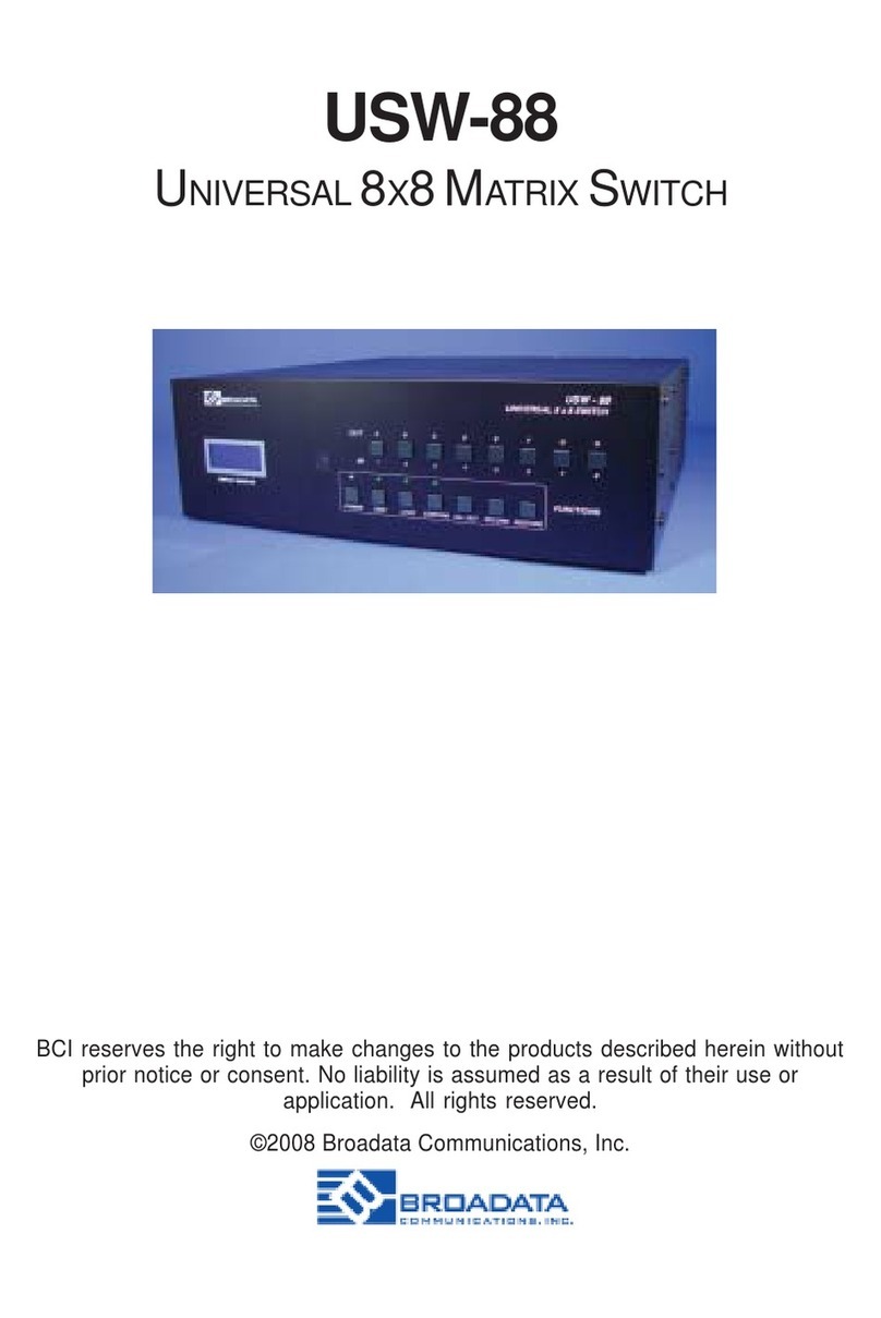 Broadata USW-88 instruction manual