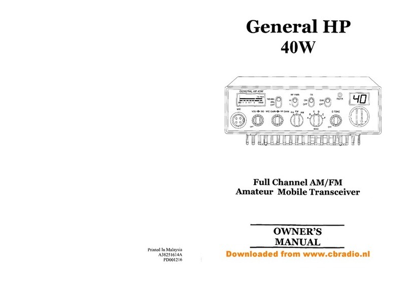 General HP 40W owner's manual