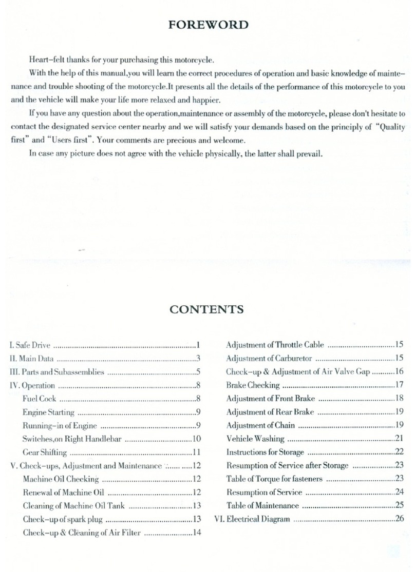 Roketa DB-19-125 user manual