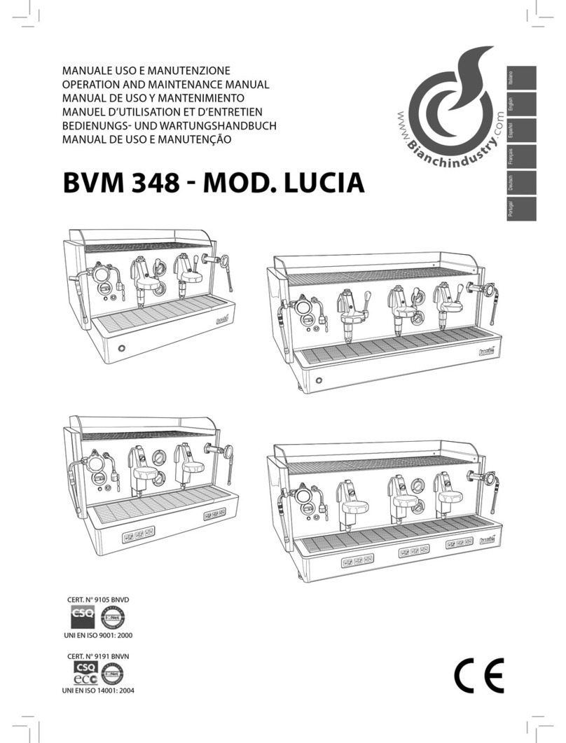 BIANCHI VENDING Lucia 2 Groups User manual BIANCHI VENDING Lucia 2 Groups User manual
