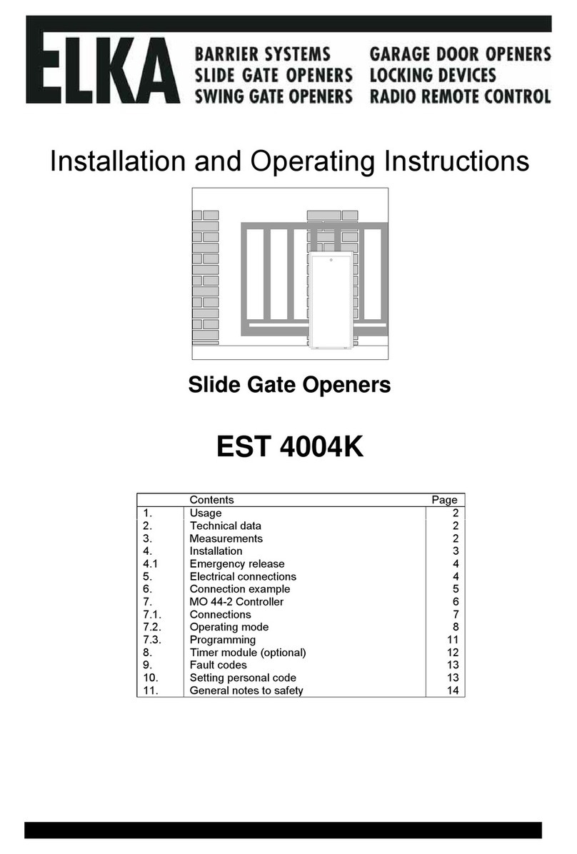 Elka EST 4004K Installation and operating instructions