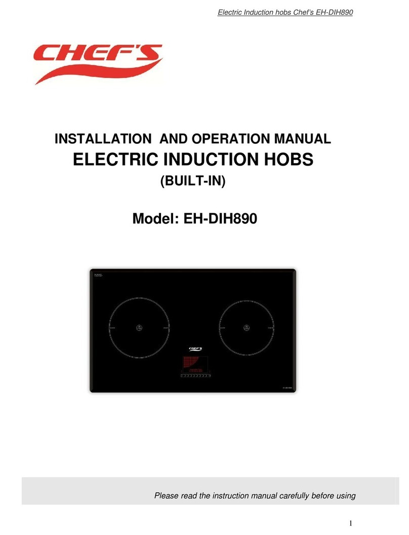 Chef's EH-DIH890 Installation and operation manual