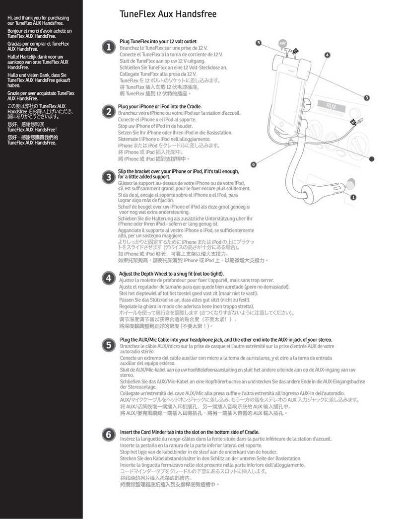 Griffin Technology TuneFlex Aux User manual