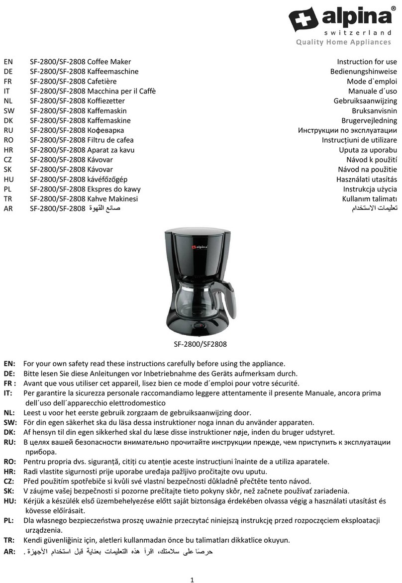 Alpina SF-2800 User manual