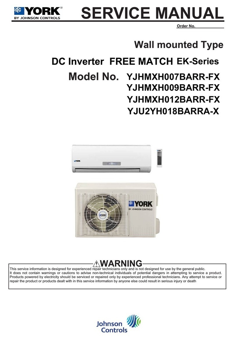 York YJHMXH007BARR-FX User manual