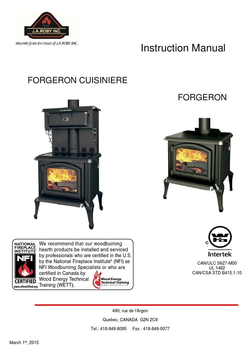 J. A. Roby FORGERON CUISINIERE User manual