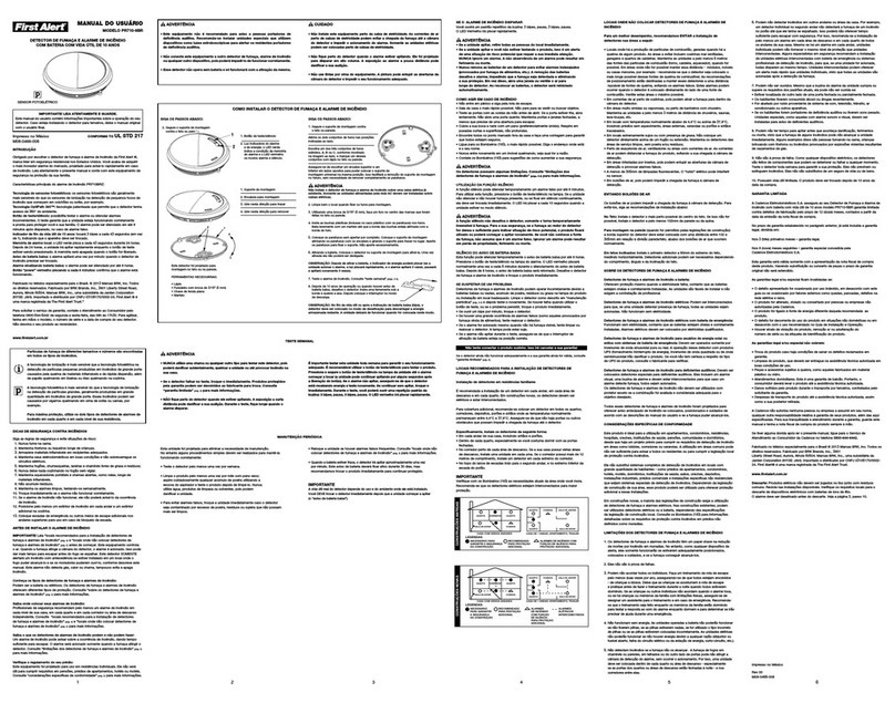 First Alert PR710-6BR user manual