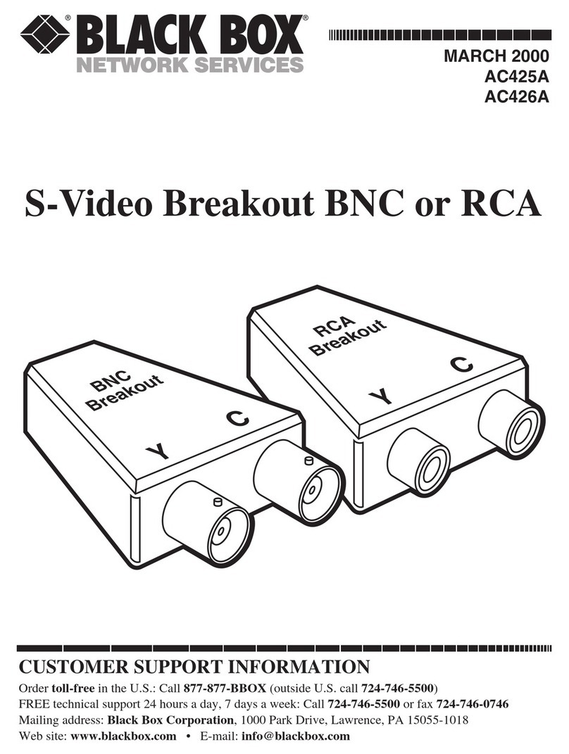 Black Box AC425A User manual Black Box AC425A User manual