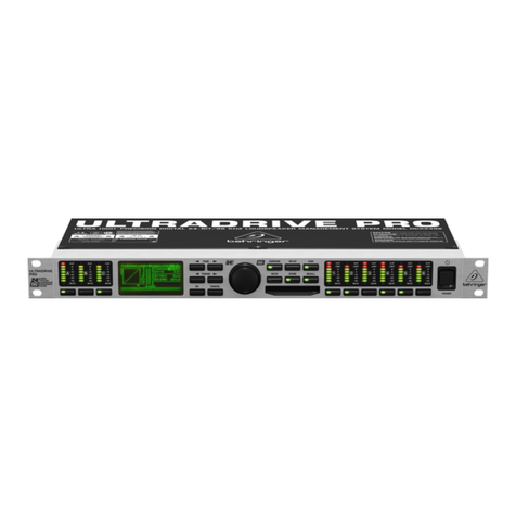 Behringer ULTRADRIVE PRO DCX2496 User manual