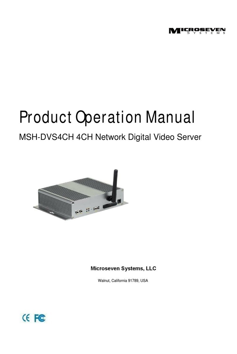 Microseven Systems MSSH-DVS4CH Operation manual