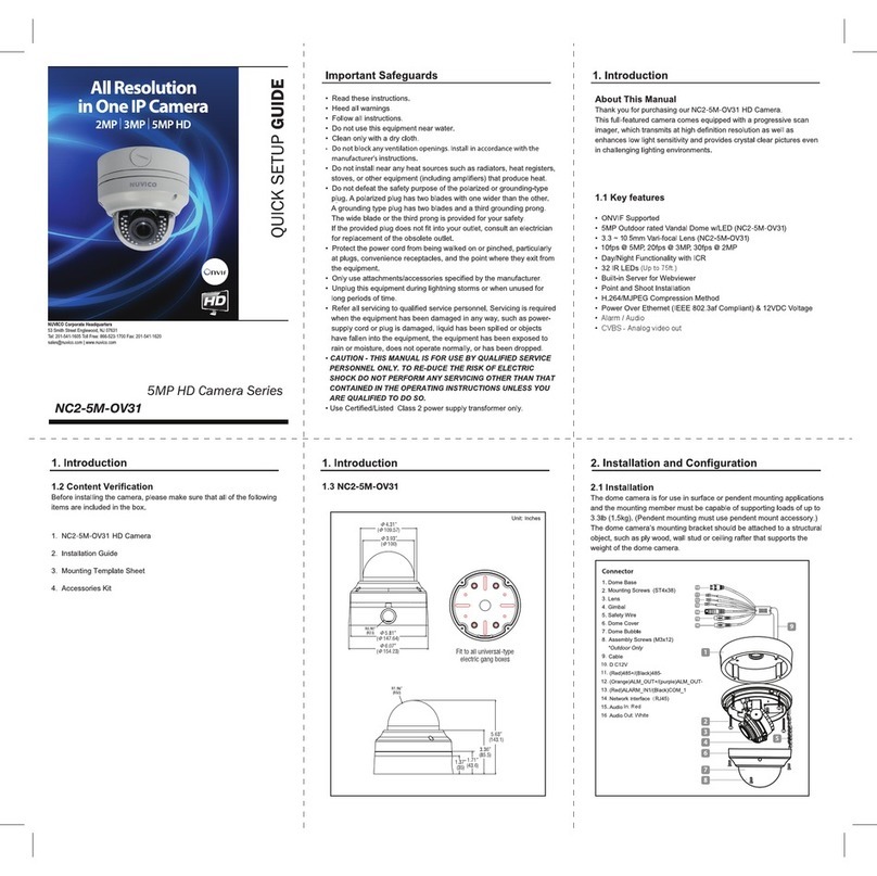 Nuvico NC2-5M-OV31 Quick setup guide