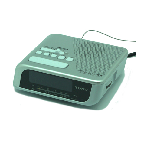 Sony Dream Machine ICF-C205 operating instructions