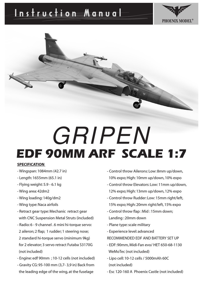 Phoenix Model GRIPEN instruction manual Phoenix Model GRIPEN instruction manual