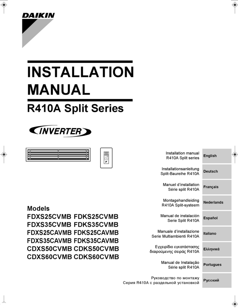 Daikin Inverter FDXS25CVMB User manual