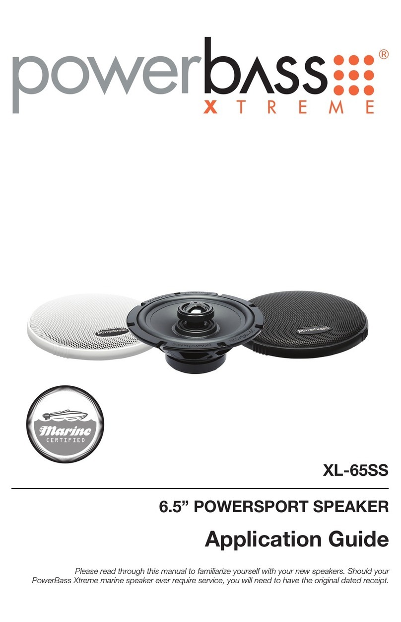 Power bass XL-65SS Application guide
