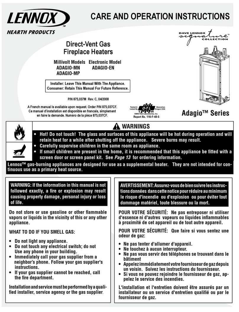 Lennox ADAGIO-MN User manual