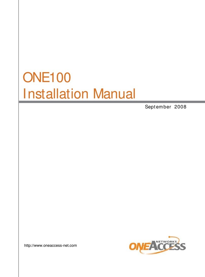 OneAccess ONE100 installation manual